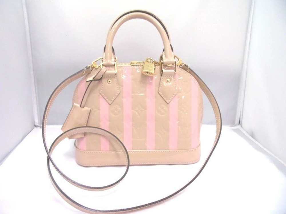 LOUIS VUITTON Vernis Alma Rayures Shoulder Bag